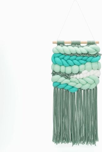 Weaving Loom for Beginners Adults/Kids and 1 Set of Weaving Works Complete Yarn Kit with Detailed Friendly Instructions, Parents and Children in The Holiday Experience Weaving Brings Fun Green in Saudi Arabia