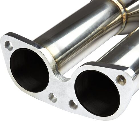 Auto Dynasty 4.5 Inches Dual Burnt Muffler Tip Catback Exhaust System Compatible with Nissan 370Z 2009-2019, Stainless Steel in Saudi Arabia