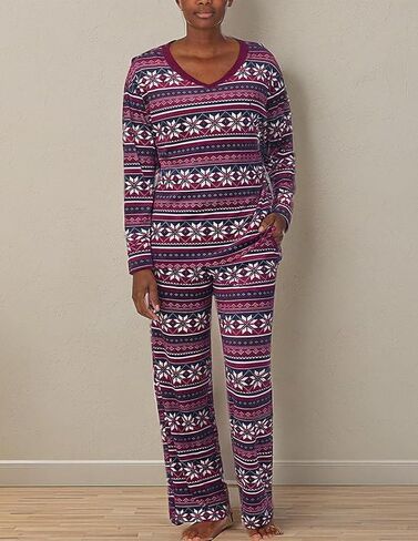 Nautica Women's 2 Piece Cozy Fleece Pajama Sleepwear Set, X- Large in Saudi Arabia