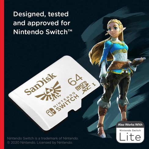 بطاقة SanDisk Pokémon Gengar microSDXC بسعة 512 جيجابايت مرخصة لجهاز Nintendo-Switch - مصممة لجهاز Nintendo-Switch 1 وOLED وLite - SDSQXAO-512G-GN6ZK in Kuwait