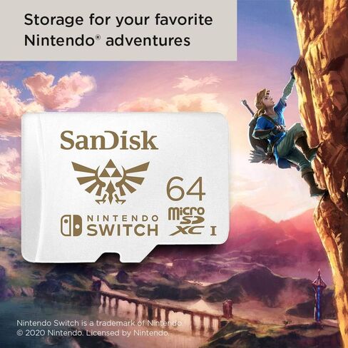 بطاقة SanDisk Pokémon Gengar microSDXC بسعة 512 جيجابايت مرخصة لجهاز Nintendo-Switch - مصممة لجهاز Nintendo-Switch 1 وOLED وLite - SDSQXAO-512G-GN6ZK in Kuwait