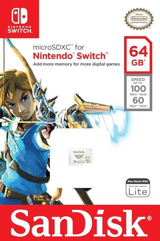 بطاقة SanDisk Pokémon Gengar microSDXC بسعة 512 جيجابايت مرخصة لجهاز Nintendo-Switch - مصممة لجهاز Nintendo-Switch 1 وOLED وLite - SDSQXAO-512G-GN6ZK in Kuwait