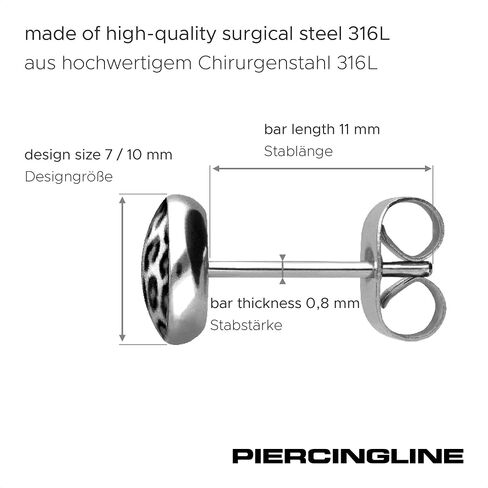FILANGO Surgical steel ear studs LEOPARD earrings in Saudi Arabia