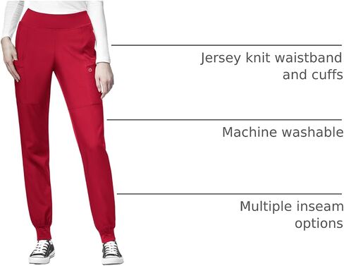WonderWink womens Women's Comfort Waist Cargo Jogger Pant Medical Scrubs Pants (pack of 1) in Saudi Arabia