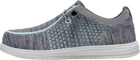 LARNMERN Steel Toe Loafers Women Lightweight Comfortable Slip On Walking Casual Flats Sneakers Work Safety Shoes in Kuwait