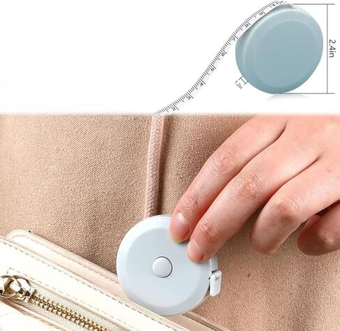 Portable Mini Tape Measure with Dual-Sided Scale for Sewing Tailoring Body Measurements Compact and Precise Household Measuring Tool, Green in Saudi Arabia