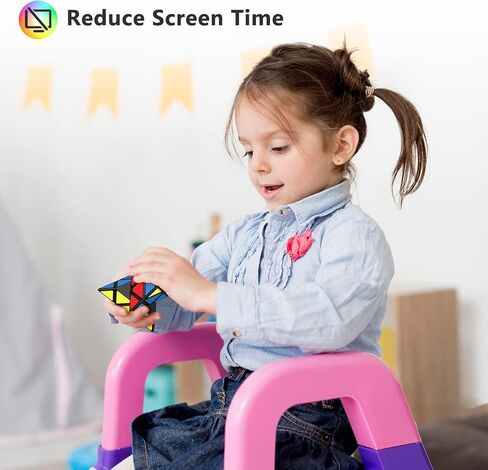 Vdealen 12 Pack Speed Cube Set Puzzle Cube Pack, 2x2 3x3 4x4 Pyramid Dodecahedron Mirror Skewb Snake Ivy Infinity Sandwich Fidget Spinner Magic Cube, Smooth Cube Bundle Toys Gift for Kids & Adults in Kuwait