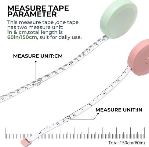 60 Inch Soft Measuring Tape for Body and Sewing – Flexible Tailor Ruler for Weight Loss and Fabric Measurement in Saudi Arabia