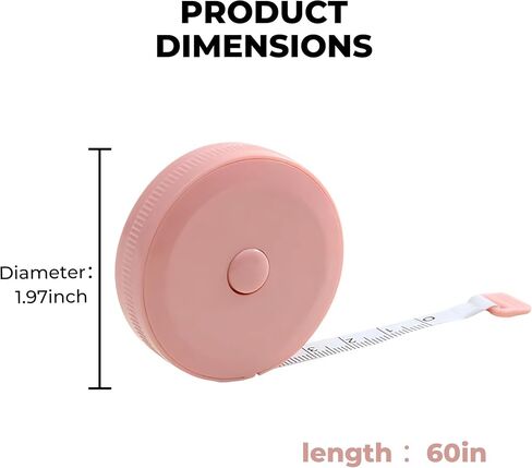 60 Inch Soft Measuring Tape for Body and Sewing – Flexible Tailor Ruler for Weight Loss and Fabric Measurement in Saudi Arabia