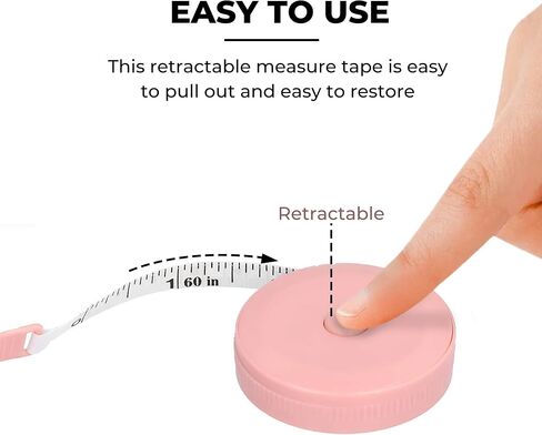 60 Inch Soft Measuring Tape for Body and Sewing – Flexible Tailor Ruler for Weight Loss and Fabric Measurement in Saudi Arabia