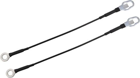 Car Rear Tailgate Cables Lift Gate Support Straps Fit for Ford for Ranger Pickup Truck - Pack of 2 Black Item Replacement in Saudi Arabia