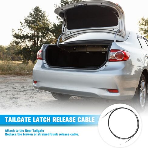 Trunk Lock Latch Release Cable Luggage Door Lock Control Cable Deck Lid Release Cable Tailgate Door Lock Control Cable Fit for Toyota Corolla 2009-2013 Replace 64607-12870 in Kuwait