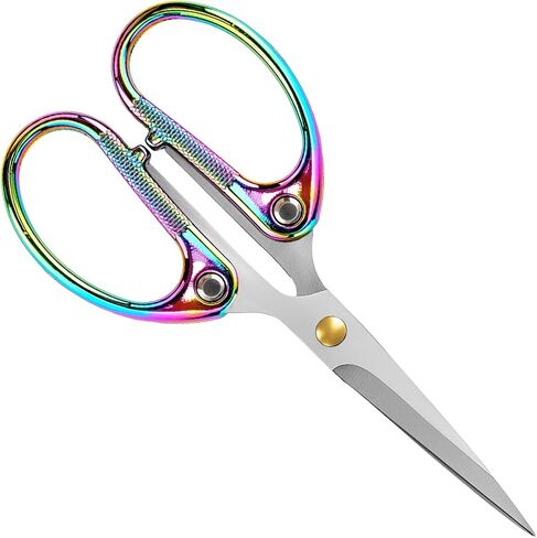 Stainless Steel Ultra Sharp Office Scissors - Multipurpose Shears for Home, School, Sewing, Fabric & Craft Supplies - Colorful in Saudi Arabia