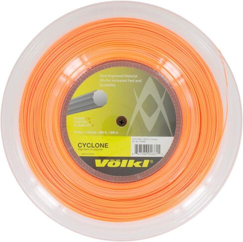 Volkl Cyclone | Tennis Racquet String | Spin & Control | Ten-Sided co-Polymer (Black, 17, Reel) in Saudi Arabia