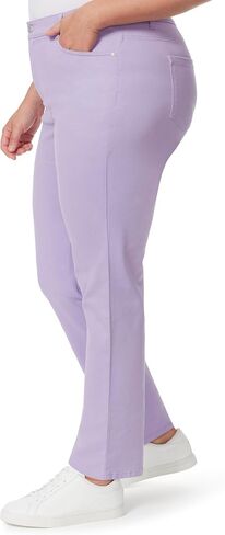 Gloria Vanderbilt Women's Amanda Classic High Rise Tapered Jean, Sweet Violet, 14 Petite in Saudi Arabia