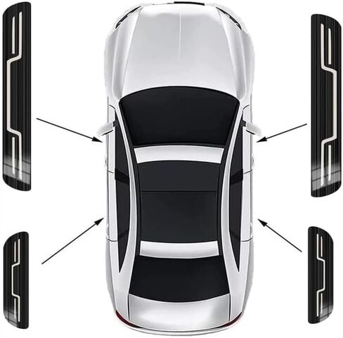 Stainless Steel Car Door Sill Protector for Qashqai+2 7-seat, Kick Plate Guard Strips Pedal Trim Threshold Protectors Accessories,A/Black2 in Saudi Arabia