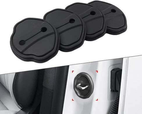 Chcury1 4 Pcs Door Entry Guard Car Door Lock Protective Cover Black Silicone For BMW X1 U11 U12 2022-2024 Left & Right Hand in Saudi Arabia