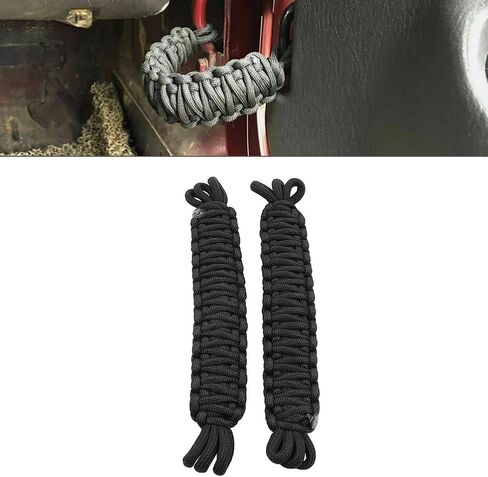 Chcury1 Door Entry Guard Interior Accessories 2 Pcs for Jeep Wrangler JL JK TJ LJ YJ CJ 76-21 Smoke Polyester Fabrics Left & Right Hand in Saudi Arabia