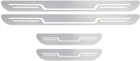 Stainless Steel Car Door Sill Protector for Qashqai+2 7-seat, Kick Plate Guard Strips Pedal Trim Threshold Protectors Accessories,A/Black2 in Saudi Arabia