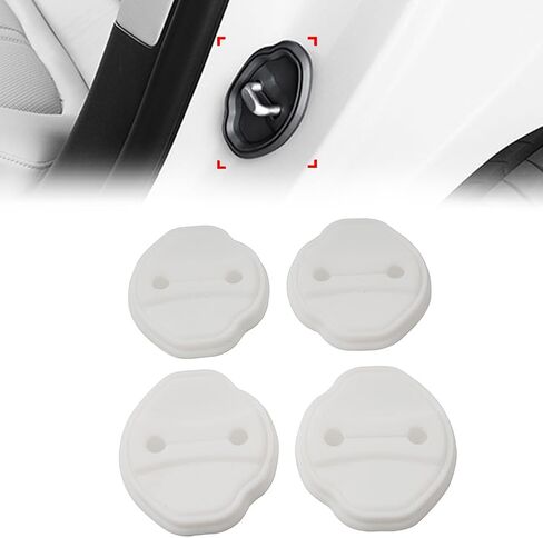 Chcury1 Protective Cover Car Door Lock Door Entry Guard 4 Pcs For BMW 3 Series G20 G21 2020-2023 White Silicone Left & Right Hand in Saudi Arabia