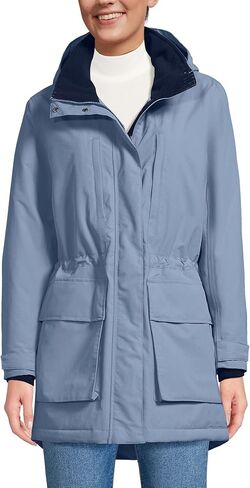 Lands' End Womens Squall Waterproof Parka Deep Sea Navy Regular Medium in Kuwait