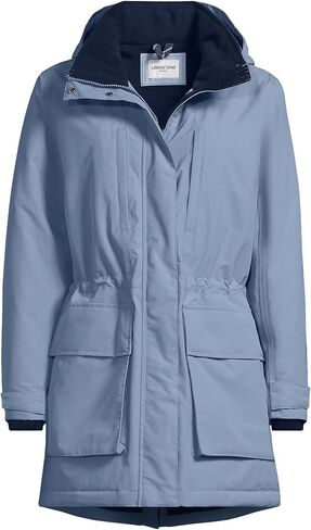Lands' End Womens Squall Waterproof Parka Deep Sea Navy Regular Medium in Kuwait