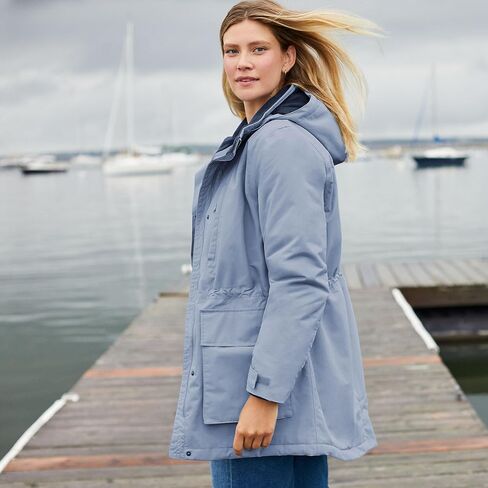 Lands' End Womens Squall Waterproof Parka Deep Sea Navy Regular Medium in Kuwait