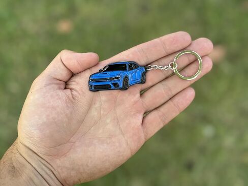 DODGE Charger Keychain - Officially Licensed - Accessories SRT Toy Car Metal – Cool Car Key Chain Men Gift in Saudi Arabia