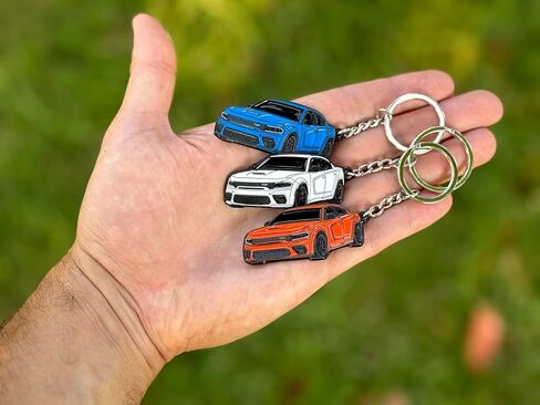 DODGE Charger Keychain - Officially Licensed - Accessories SRT Toy Car Metal – Cool Car Key Chain Men Gift in Saudi Arabia