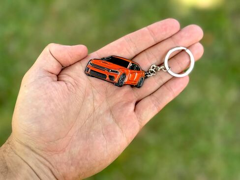 DODGE Charger Keychain - Officially Licensed - Accessories SRT Toy Car Metal – Cool Car Key Chain Men Gift in Saudi Arabia