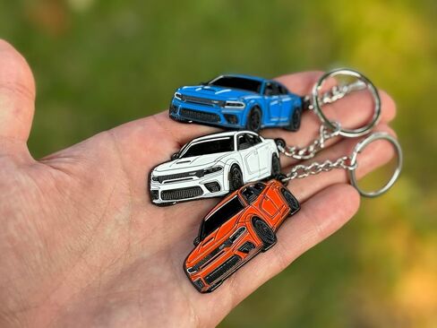DODGE Charger Keychain - Officially Licensed - Accessories SRT Toy Car Metal – Cool Car Key Chain Men Gift in Saudi Arabia