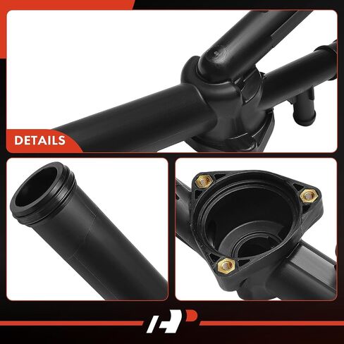 A-Premium Thermostat Housing Water Outlet Compatible with Volkswagen & Audi - Passat 2007-2008, CC 2009-2011, Touareg 2007-2011, Q7 2007-2010 in Saudi Arabia