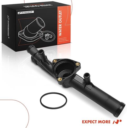 A-Premium Thermostat Housing Water Outlet Compatible with Volkswagen & Audi - Passat 2007-2008, CC 2009-2011, Touareg 2007-2011, Q7 2007-2010 in Saudi Arabia