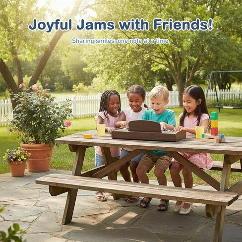 Kids Piano Keyboard 37 Keys Digital Piano for Kids Mini Musical Instruments Wooden Pianos Toy for 4+ Years Old Girls and Boys Birthday Gift Walnut (Oka) in Saudi Arabia