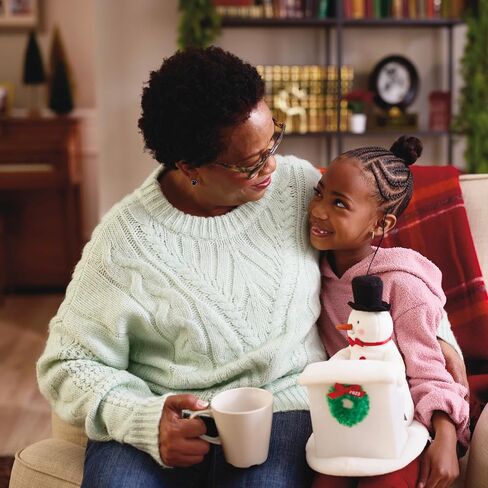 Hallmark 2023 Sing-Along Showman Snowman، 11 بوصة (ديكور سطح الطاولة من القطيفة الموسيقية للذكرى العشرين) هدايا للأم وهواة الجمع in Kuwait