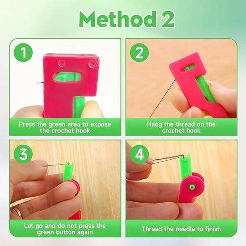3 Pack Automatic Needle Threader for Hand Sewing Embroidery & Cross-Stitch Crafts Universal Compatibility Across Various Sewing Machines in Saudi Arabia