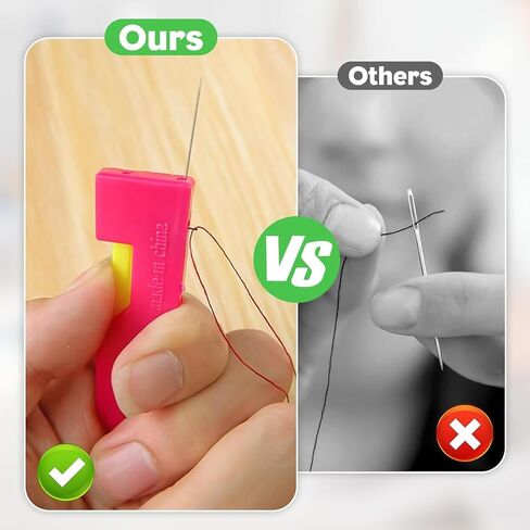 3 Pack Automatic Needle Threader for Hand Sewing Embroidery & Cross-Stitch Crafts Universal Compatibility Across Various Sewing Machines in Saudi Arabia