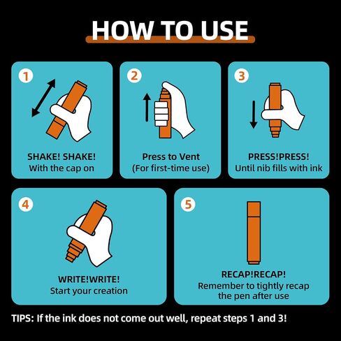 WUO Chalk Markers for Windows Glass, 12 Colors Liquid Chalk Pens with 10mm 3 in 1 Nib, Washable Window Markers for Mirrors, Blackboards, Car Windows, Bistro Signs, Classroom Boards & DIY Crafts in Saudi Arabia