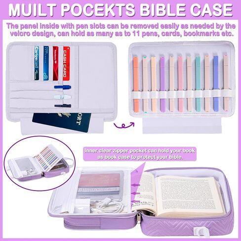 TuErcao Christian Gifts for Women, Bible Bag with Christian Bookmarks, Bible Verse Bracelets, Prayer Scented Candle and Study Supplies Kit with 75 BibleTabs, 12 Highlighters Spiritual Gifts for Mom in Saudi Arabia