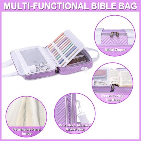 TuErcao Christian Gifts for Women, Bible Bag with Christian Bookmarks, Bible Verse Bracelets, Prayer Scented Candle and Study Supplies Kit with 75 BibleTabs, 12 Highlighters Spiritual Gifts for Mom in Saudi Arabia