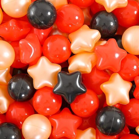 كرات ستار بول للأطفال الصغار، 50 100 200 500 كرة بلاستيكية مع نجوم خالية من الفثالات وخالية من البيسفينول A للمسرح وحمام السباحة ومراكز لعب كرات المرح للأطفال والرضع والأطفال الصغار 1-3 داخلي وخارجي in Kuwait