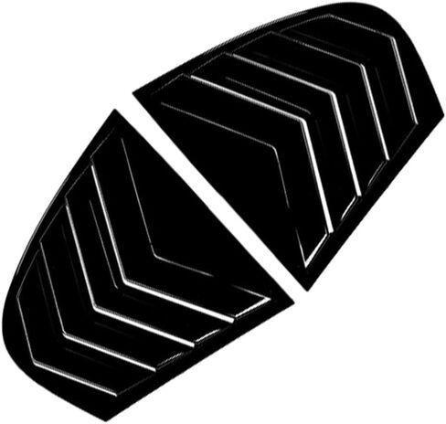 Riloer Rear Window Louver Shutter, Car Rear Louver Covers Compatible with BMW 5 Series E60 E61 2004-2010 (After June 2004), Glossy Black, 2 pcs in Saudi Arabia