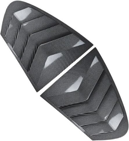 Riloer Window Louvers, Car Rear Louver Covers Replacement, Compatible with BMW 5 Series F10 525i 530i 2011-2017(After June 2011), Carbon Fiber Look Finish, 2 pcs in Saudi Arabia