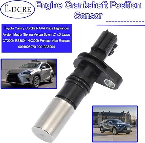 Engine Crankshaft Position Sensor Fit for Toyota Camry Corolla RAV4 Prius Highlander Avalon Matrix Sienna Venza Scion tC xD Lexus CT200h ES300h NX300h Pontiac Vibe Replace 9091905070 90919A5004 in Saudi Arabia