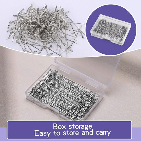 1 Inch 120 Pcs T Pins, Sewing Pins Wig pins Knitting Supplies in Kuwait