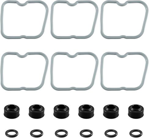 Valve Cover Gasket Seal Set Replace 3930906 3902666 3910824 Fit for Dodge Ram 2500 3500 W250 W350 D250 D350 5.9L Compatible with Cummins 12V 6BT in Saudi Arabia