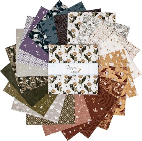Casey Cometti Dancing Daisies 10" Stacker 42 10-inch Squares Layer Cake Riley Blake 10-14540-42 in Saudi Arabia