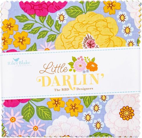 Little Darlin' 5" Stacker 42 5-inch Squares Charm Pack Riley Blake Designs 5-16970-42 in Saudi Arabia