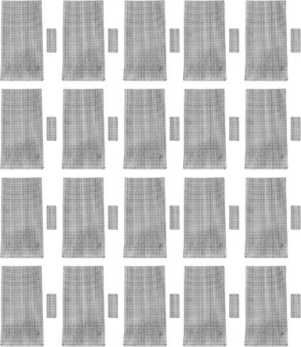 WAHEWUD 20 Pcs Plastic Canvas, Mesh Sheet Set, Includes 10 Large and 10 Small Sizes, Cuttable Design with Smooth Edges, Needlepoint Fabric for DIY Embroidery Crochet Projects in Saudi Arabia