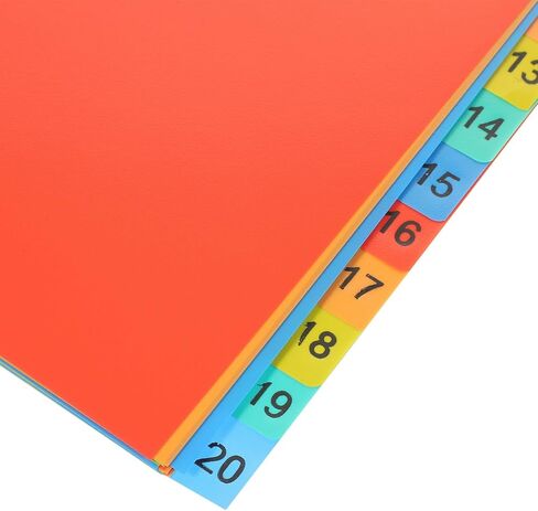 20 ورقة مقسمة للمجلدات، صفحات فهرس مرمزة بالألوان، مواد للمكتب المدرسي والتنظيم المنزلي in Kuwait